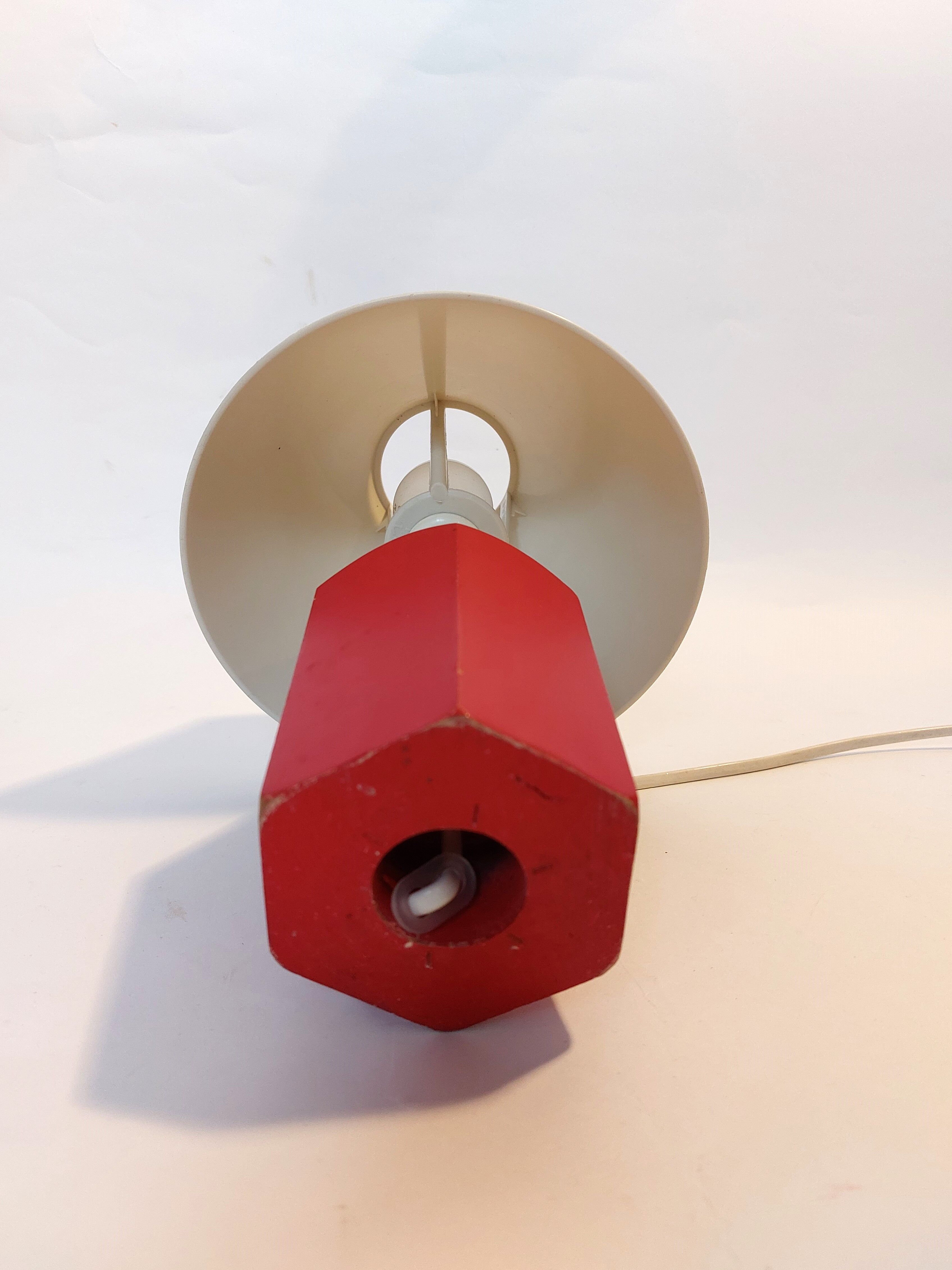 Pencil lamp 1980 red