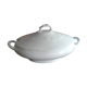 oval soupiere .limoges porcelain. white