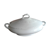Soupière ovale porcelaine de Limoges blanche