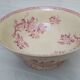 Salad bowl on foot in iron earth of Gien model Pink hawthorn