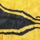 Handmade yellow Berber rug, size 160 x 240 cm