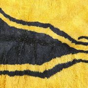 Handmade yellow Berber rug, size 160 x 240 cm