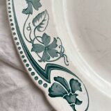 Round ironstone dish "Lucy" KG Lunéville circa 1900