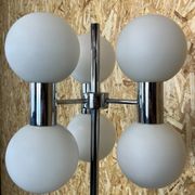 Lampadaire métal verre