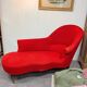 Old poppy red meridian sofa