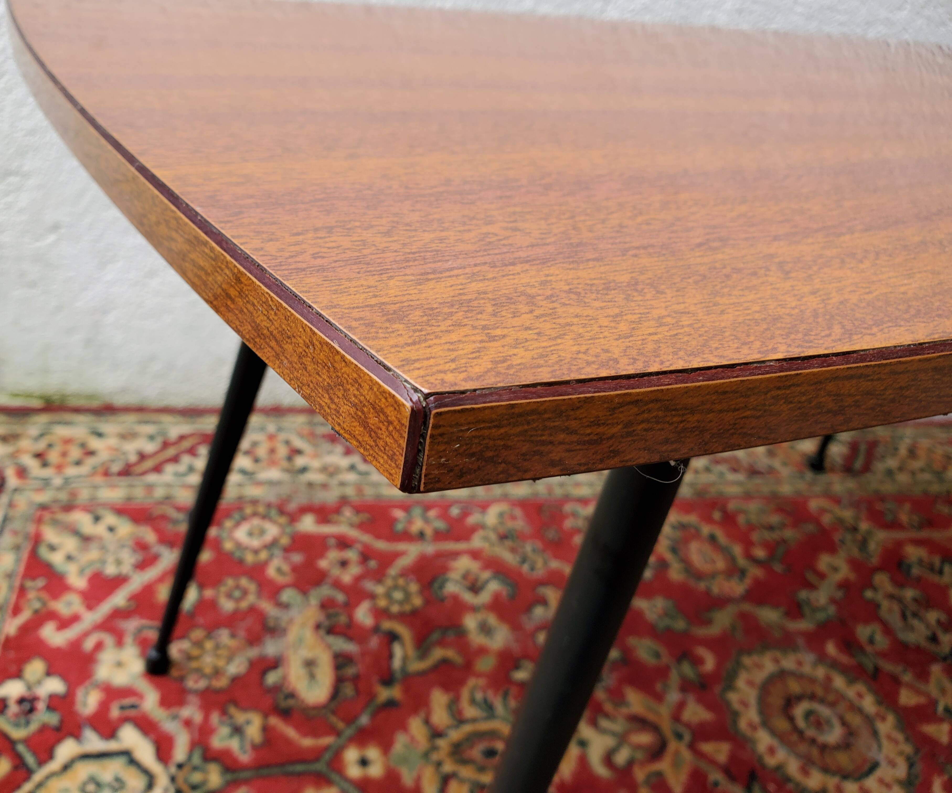 Coffee table formica and metal