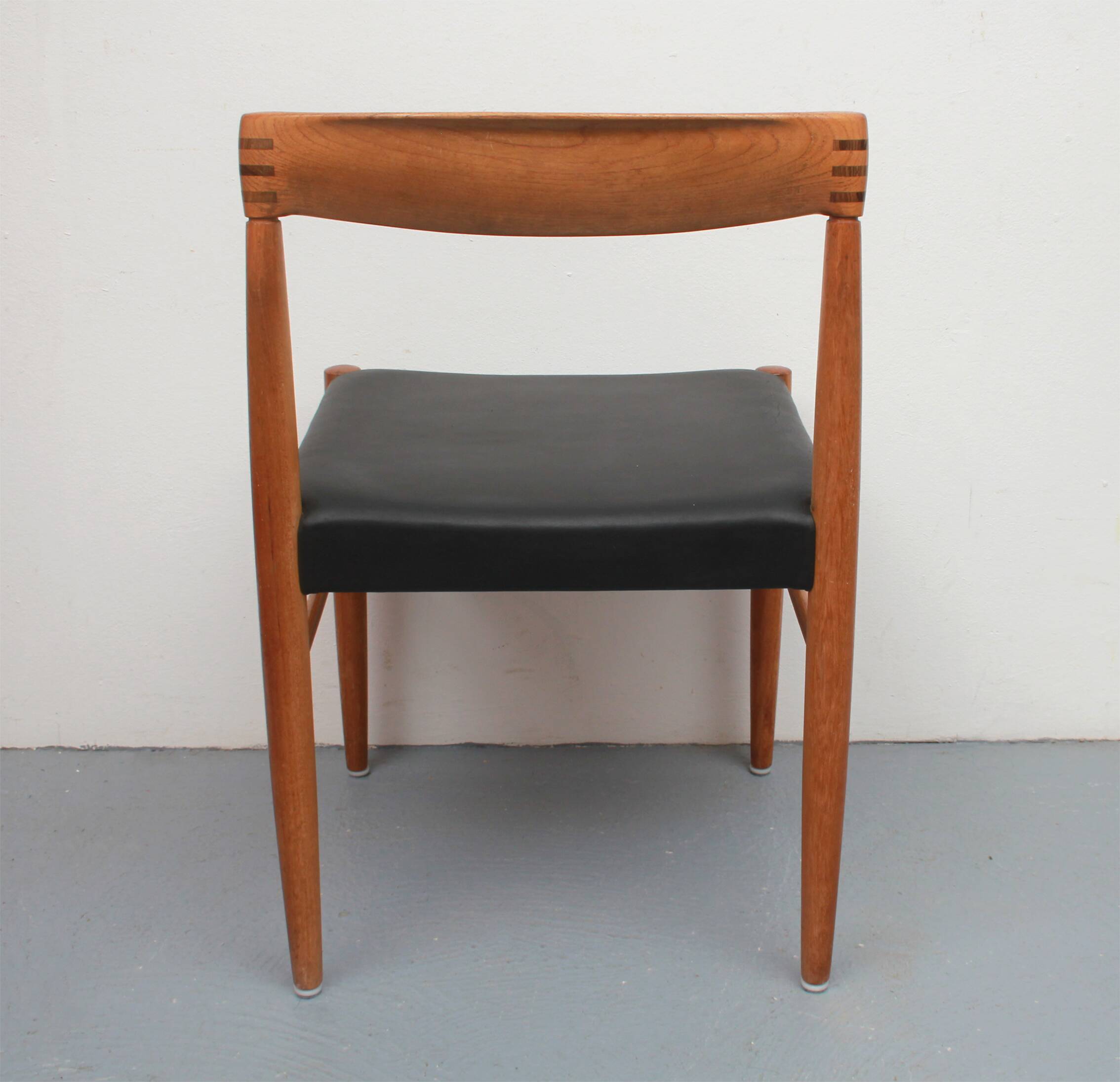 Set of 6 dining chairs teak, H.W. Klein for Bramin