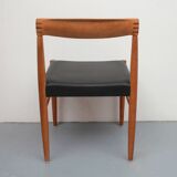 Set of 6 dining chairs teak, H.W. Klein for Bramin