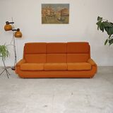 Complete orange salon JITONA in Atlantis Space Age style from the 1970s.