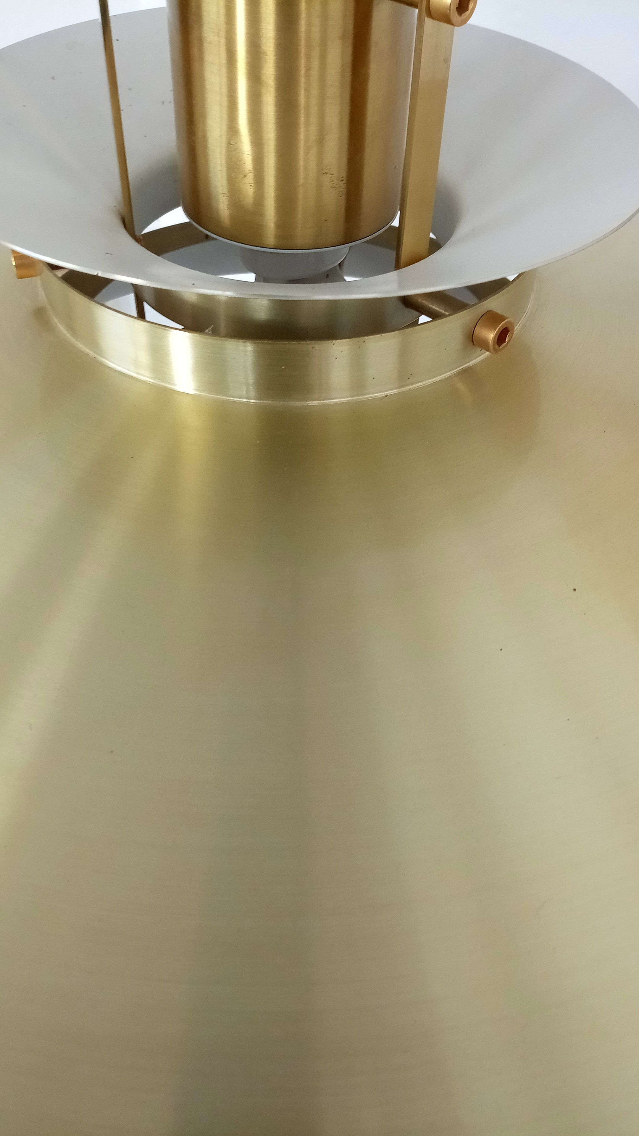 rare danish ceiling lamp by T H Valentiner in brass with 70 cm diameter