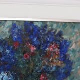 Huile sur toile suédoise – « Vase bleu » par Lennart Andersson