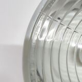 Ceiling lamp or wall lamp Holophane white opaline glass 1970 diameter 30cm