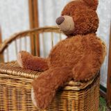 Rattan toy chest