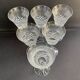 6 anciens verres à vin en cristal taillé