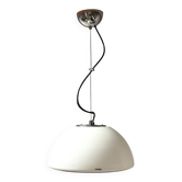 Vintage iGuzzini Hanging Lamp in White Acrylic Model 3072, 1970s