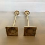 Pair of brass candlesticks