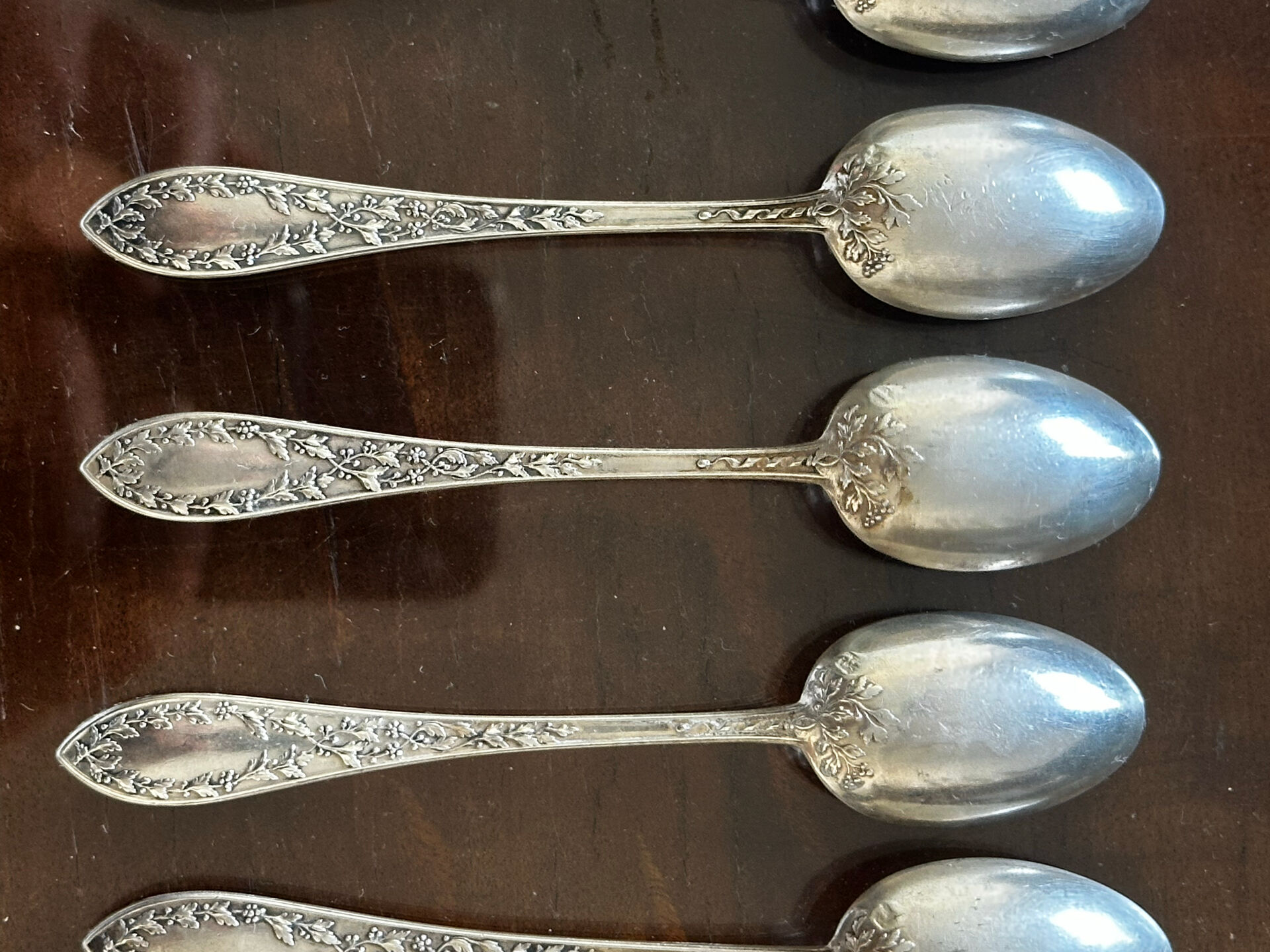 10 silver coffee or tea spoons - around 1900 - 17 g/spoon