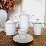 Coffee Service 12 Complete Services in Limonge France Model Versailles Porcelain