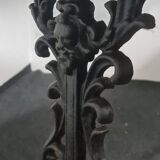 Vintage cast iron and stone garden table