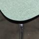 Lot de 3 chaises en formica chrome et vert clair