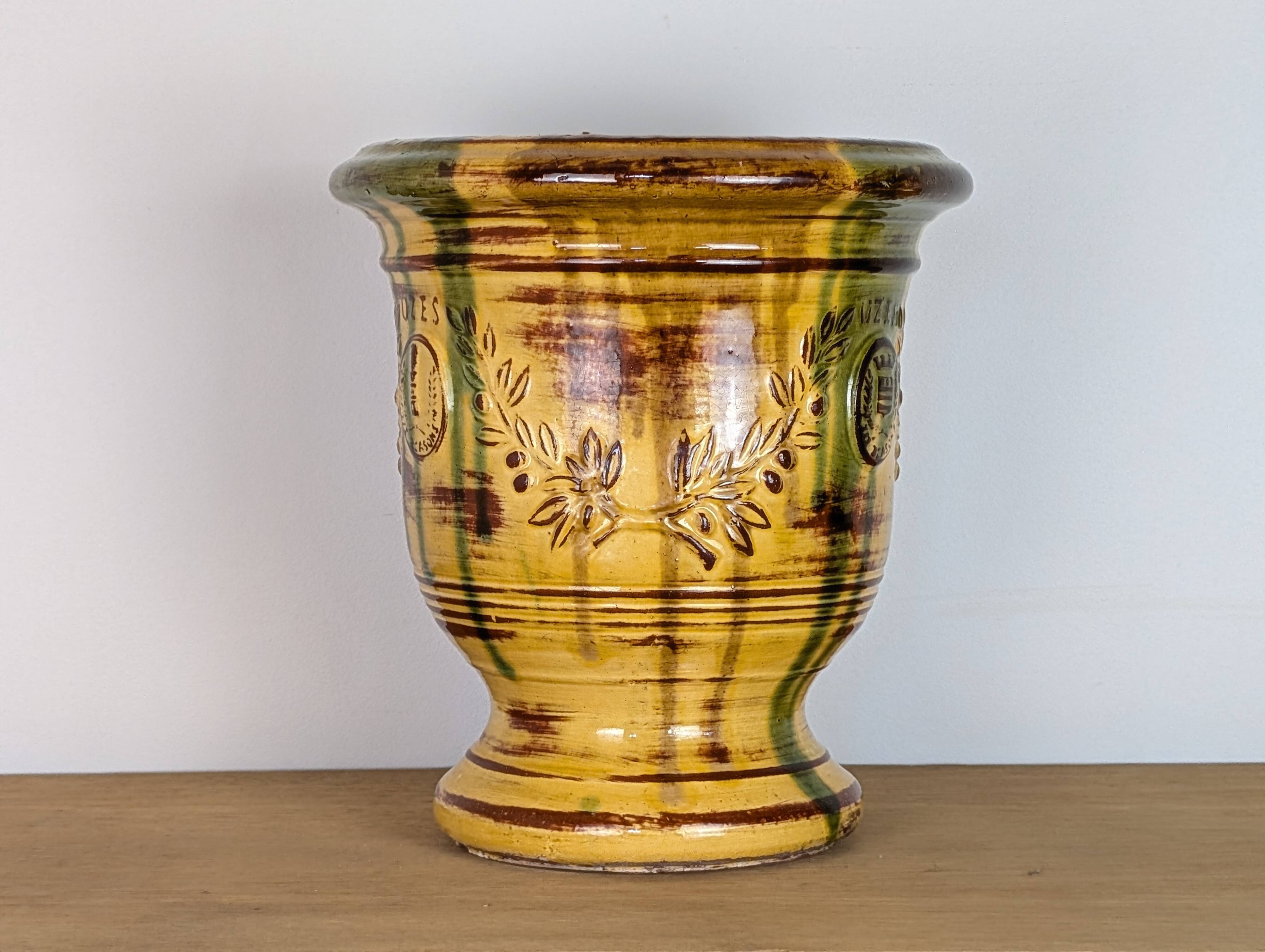 Uzes glazed earthenware planter