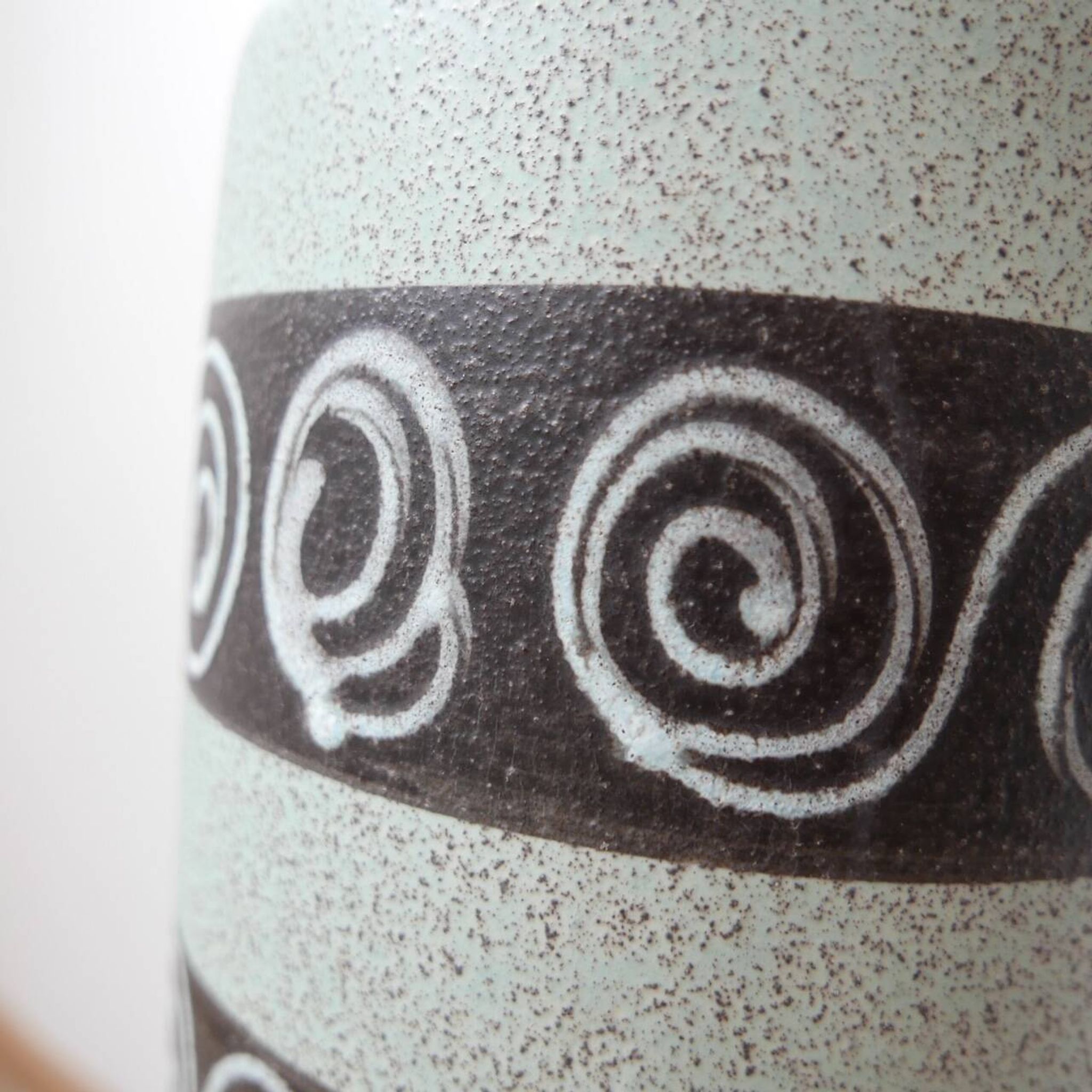West German Green Ceramic Mid-Century Vase