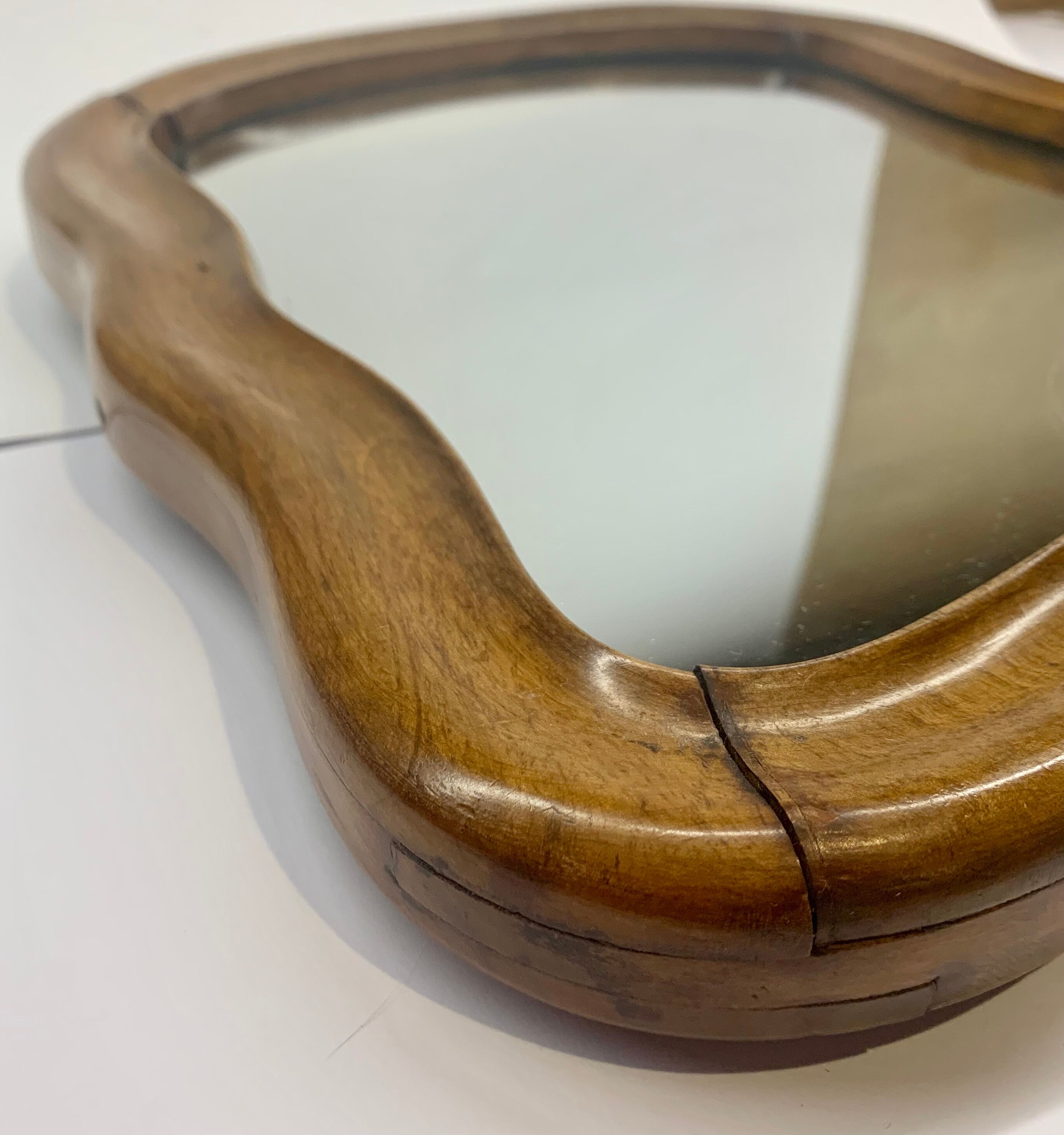 Wood wall mirror 26x30cm