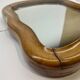Wood wall mirror 26x30cm