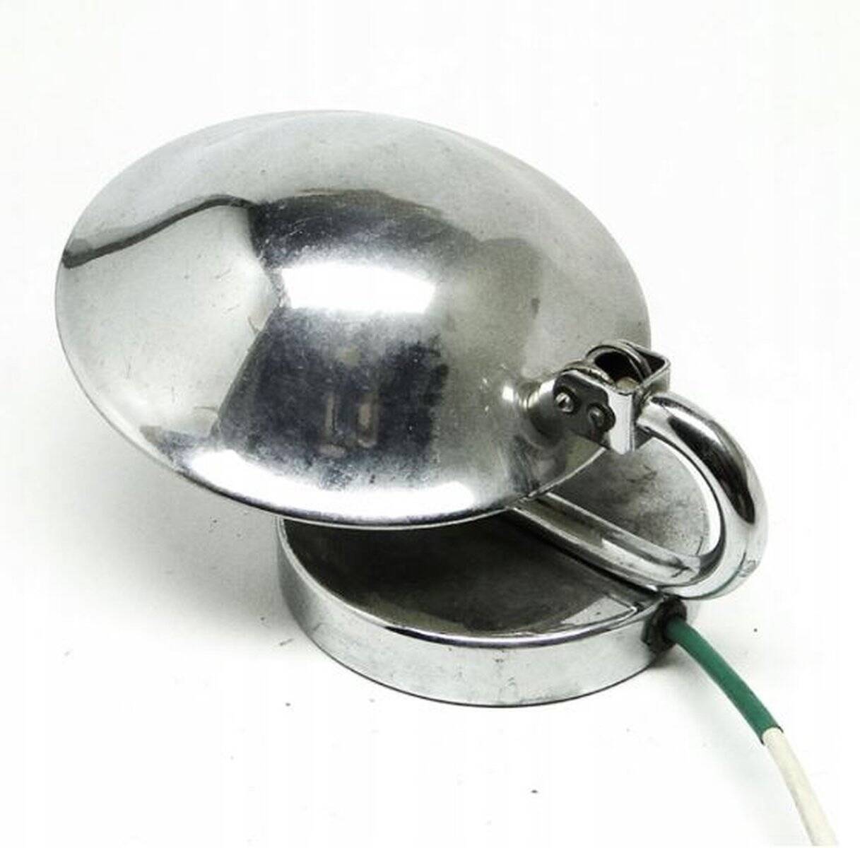 Chrome-plated metal table lamp by J. Hurka for Napako, Czechoslovakia, 1950s