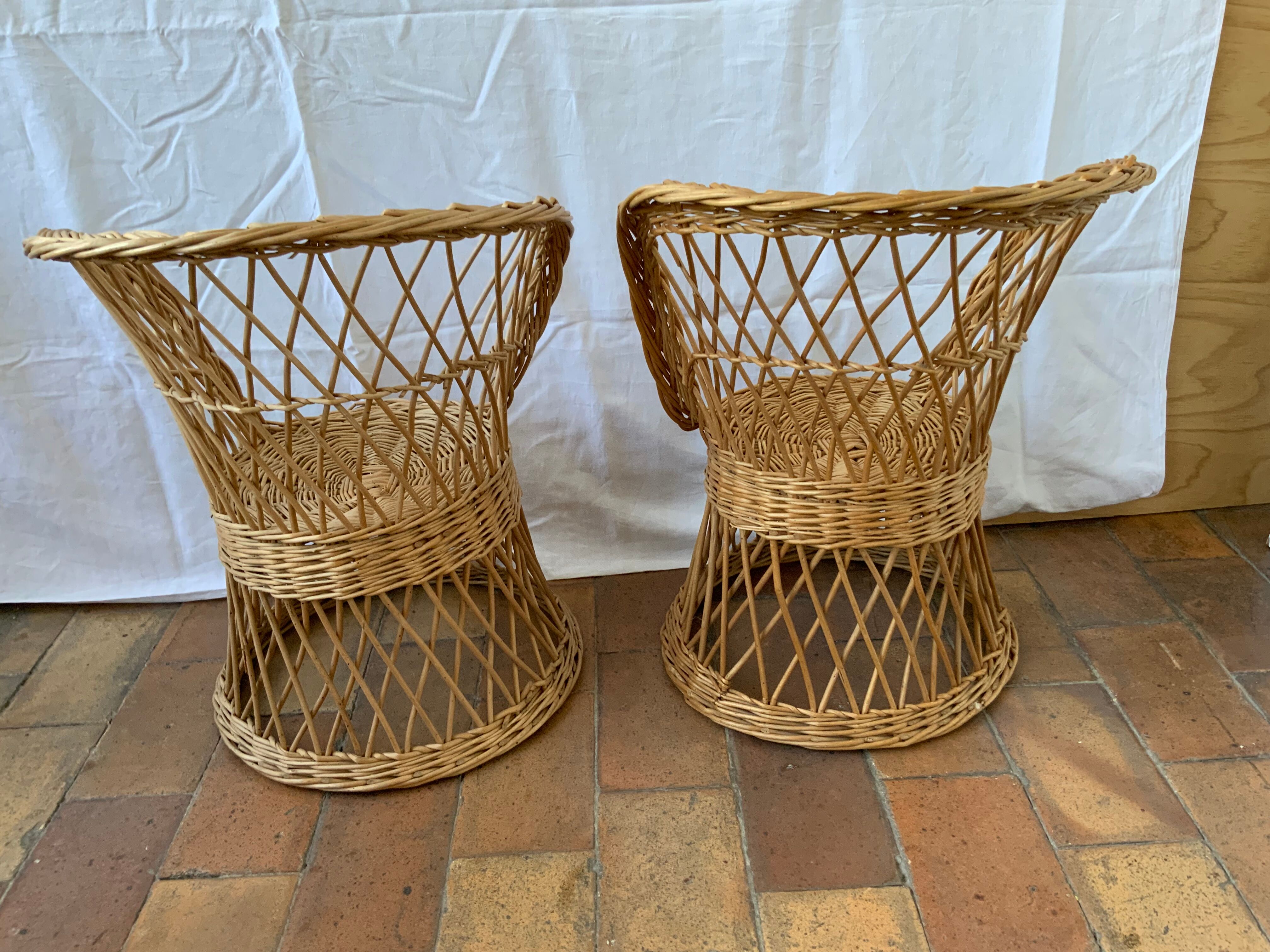 Wicker children's living room