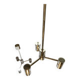 Pair of chrome pendant lights from the 70s.