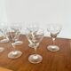 7 verres à vin rouge ciselés années 20/30 neufs