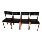 Set of 4 Scandinavian chairs from the 60s