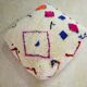 Colorful berber beery poufs azilal 60 x 60 x 20 cm