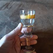 Set of 5 vintage digestive glasses