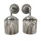 Pair of vintage chrome wall lights