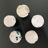 Lot of 5 midnight blue cups