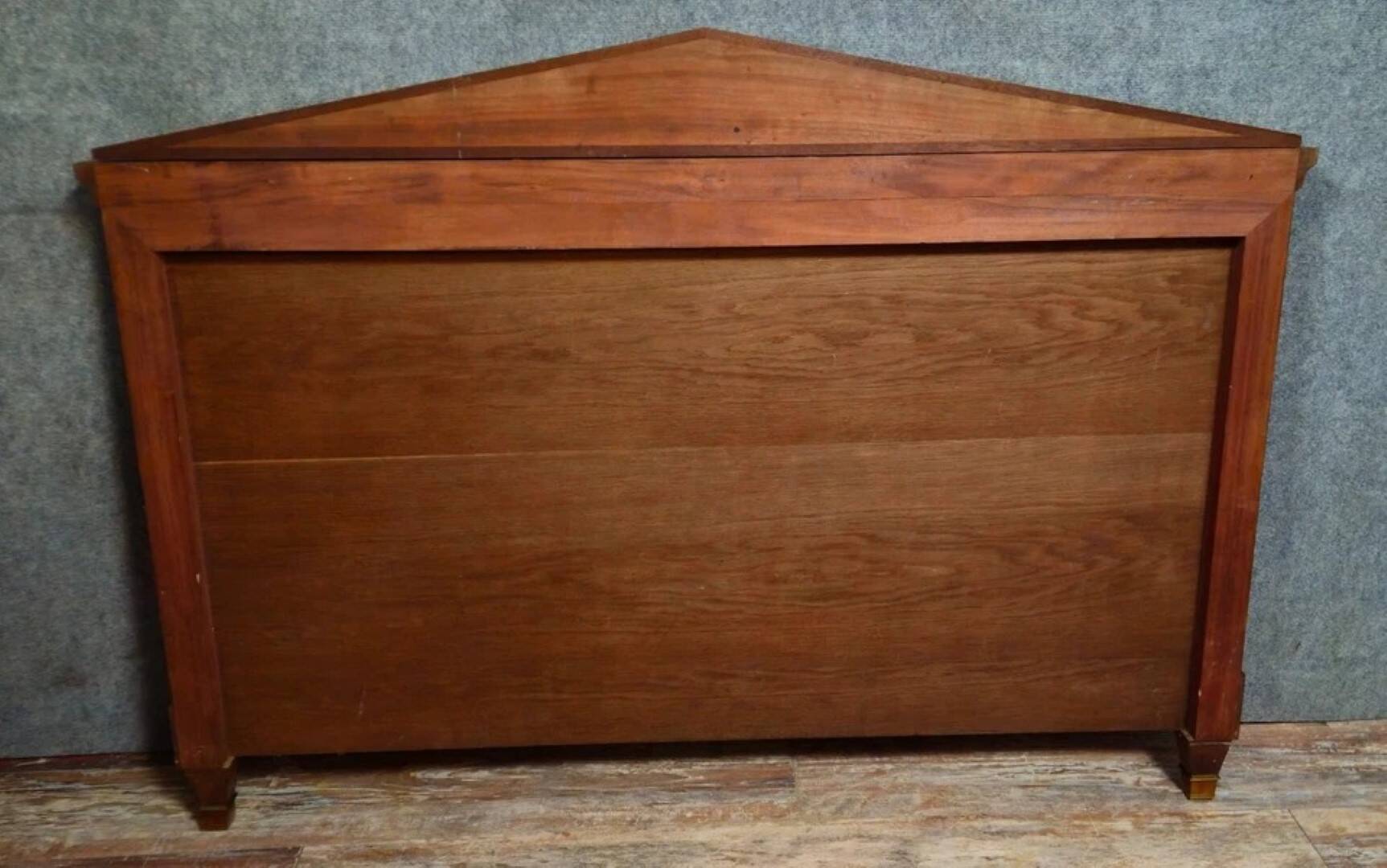Antique grand lit in flame mahogany – Empire / Restoration / 20th century style