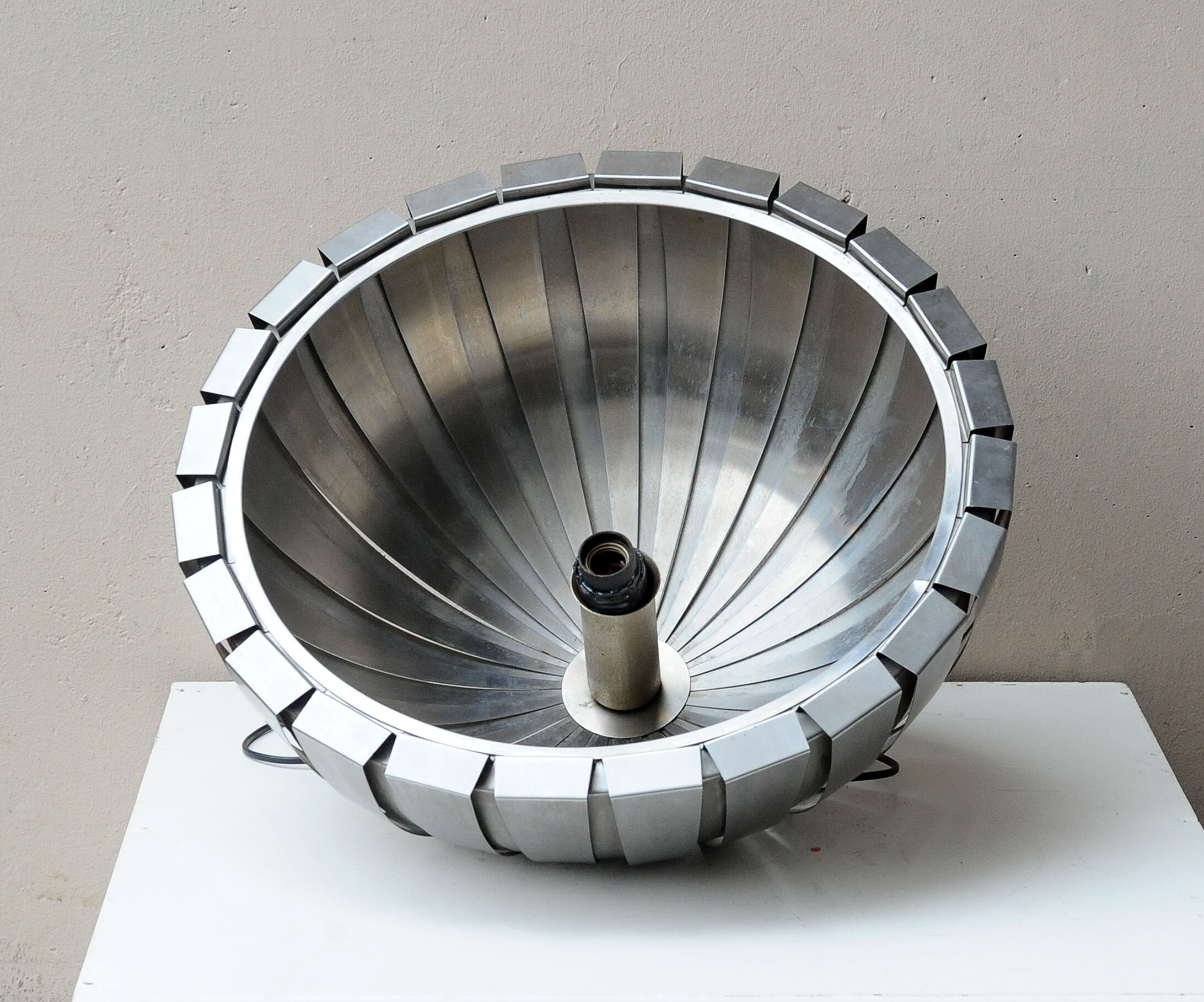 Suspension "Calotta" Martinelli, stainless steel, 1970