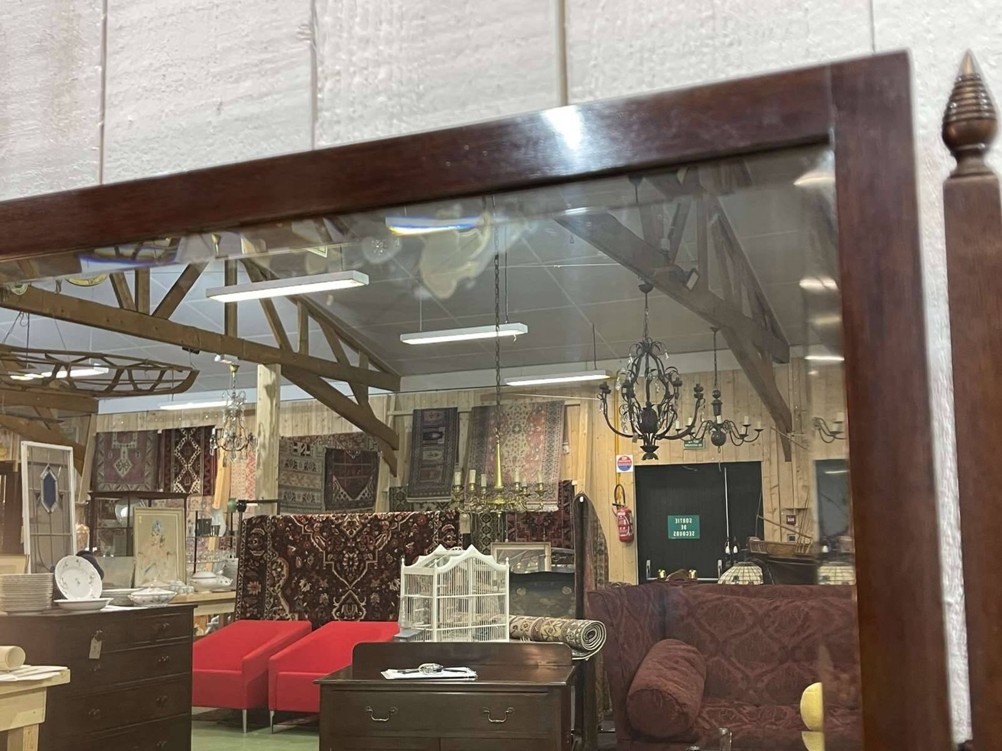 Coiffeuse anglaise en acajou début XXème