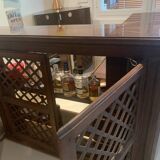 🍸 Vintage corner bar with sink and mini-fridge – unique piece