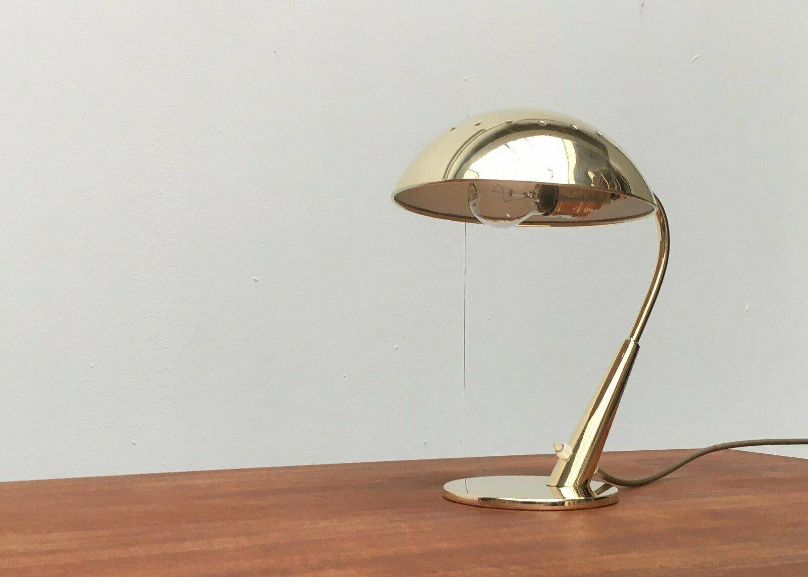 Mid-century German brass table lamp by Cosack.