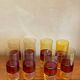 8 large colored glasses