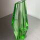 Green Faceted Vase by Seguso, Murano glass, Italy, 1970