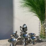 10 stainless steel cups 1970