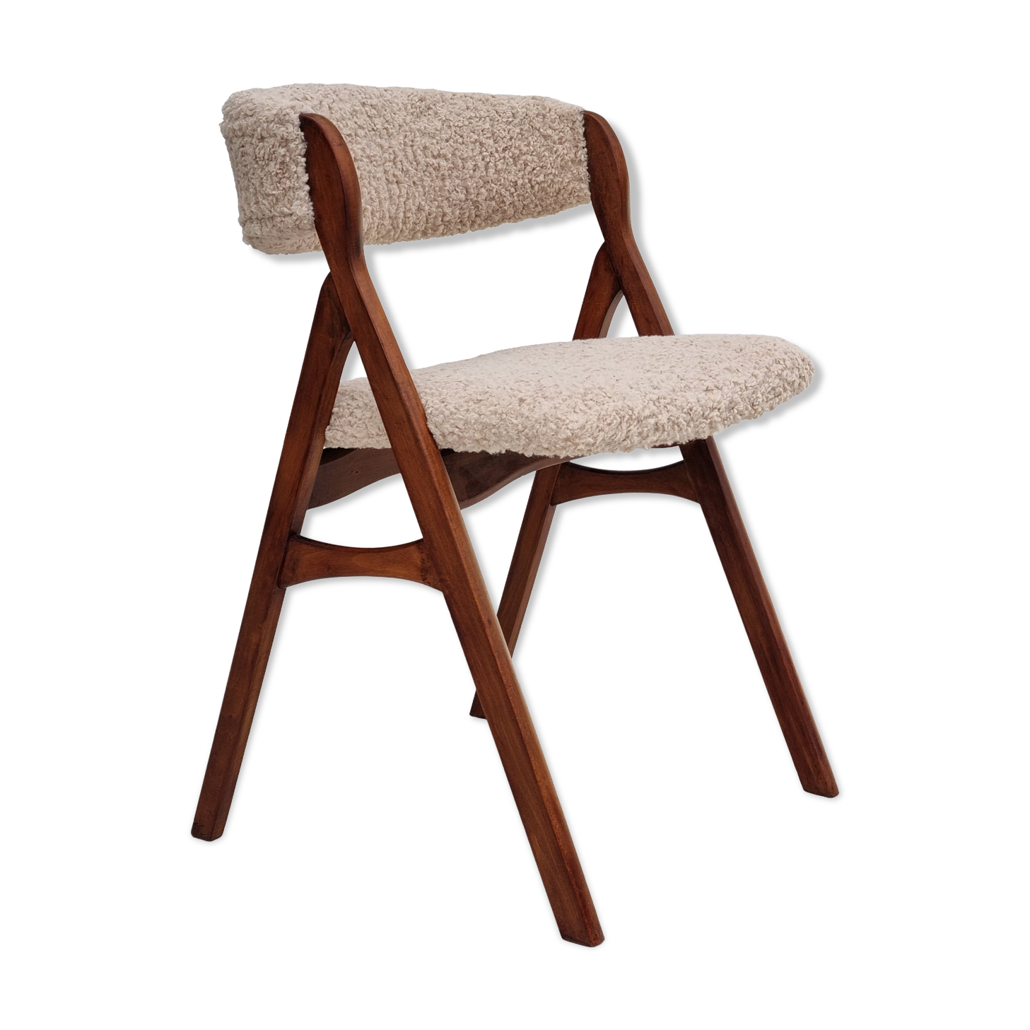 60s, Danish design by Henning Kjærnulf, reupholstered chair, model 71