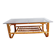 Vintage 1960s rattan coffee table