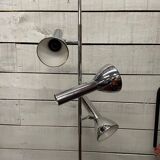 Chrome floor lamp with 3 vintage design spotlights from the 70s