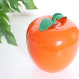 Orange ice bucket, vintage