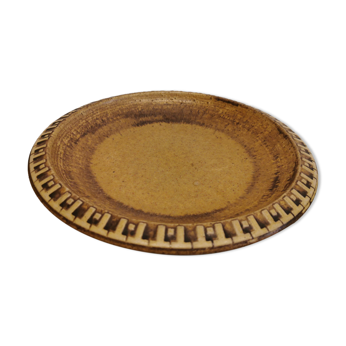 Ceramic plates, designed and made by Danish Ravnild (both stamped and signed)